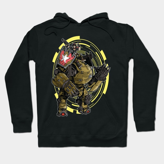 Moze The Gunner With Iron Bear Borderlands 3 Hoodie by ProjectX23Red